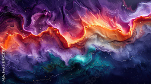 Get lost in the mesmerizing world of colors and shapes as you gaze upon ethereal dreamscape.
