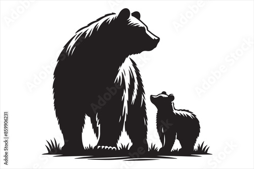 Bear Vector silhouette image