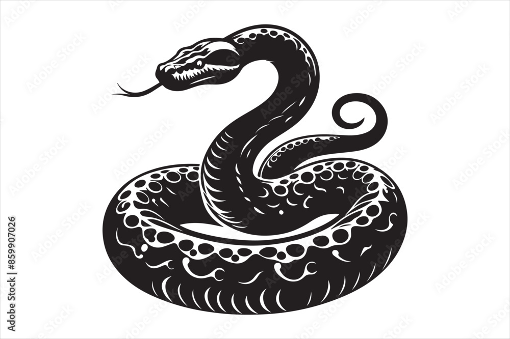 Anaconda Vector silhouette image Anaconda Vector silhouette image