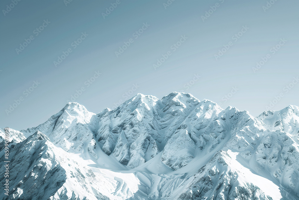 Snow-Covered Mountain Landscape Snow-Covered Mountain Landscape