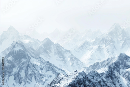 Snowy Mountain Landscape