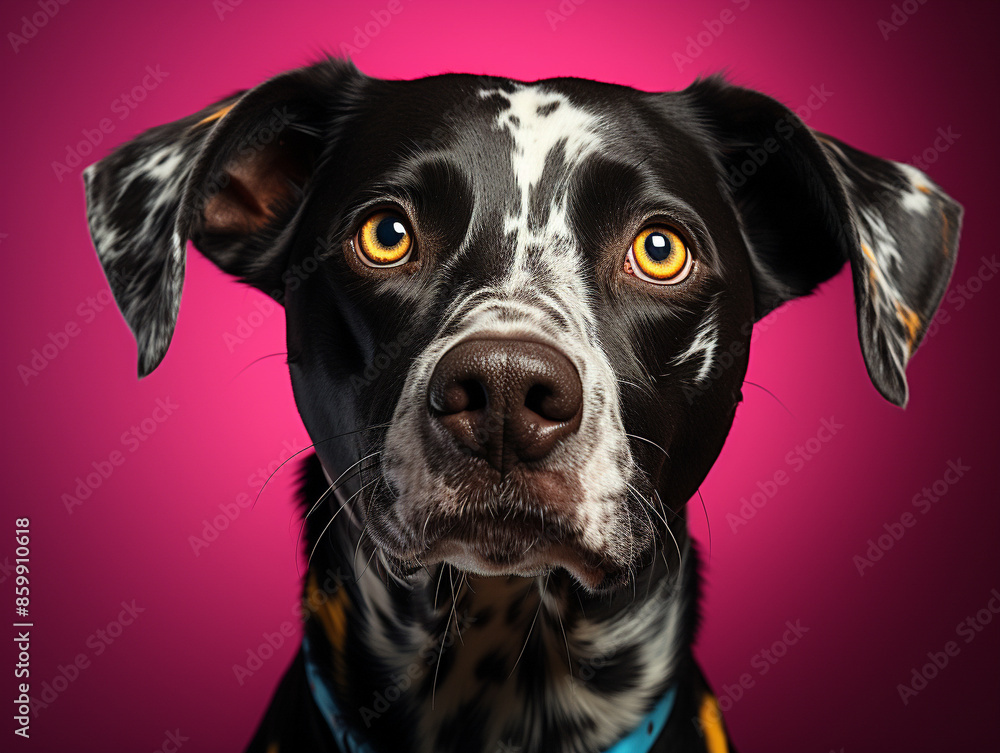 portrait of a dog photo portrait of a dog photo