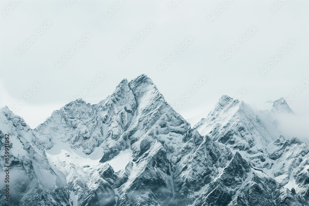 Snowy Mountain Landscape Snowy Mountain Landscape