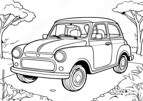 car transportation coloring book for kids