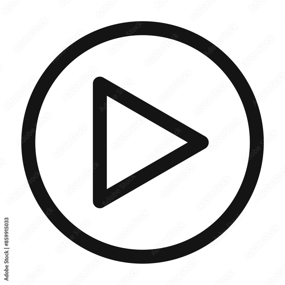 Play Button Media Icon Ideal for Video and Audio Playback Play Button Media Icon Ideal for Video and Audio Playback