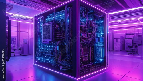 Real Quantum Computer working in a room photo