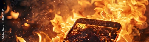 Smartphone Ablaze with Inte...
