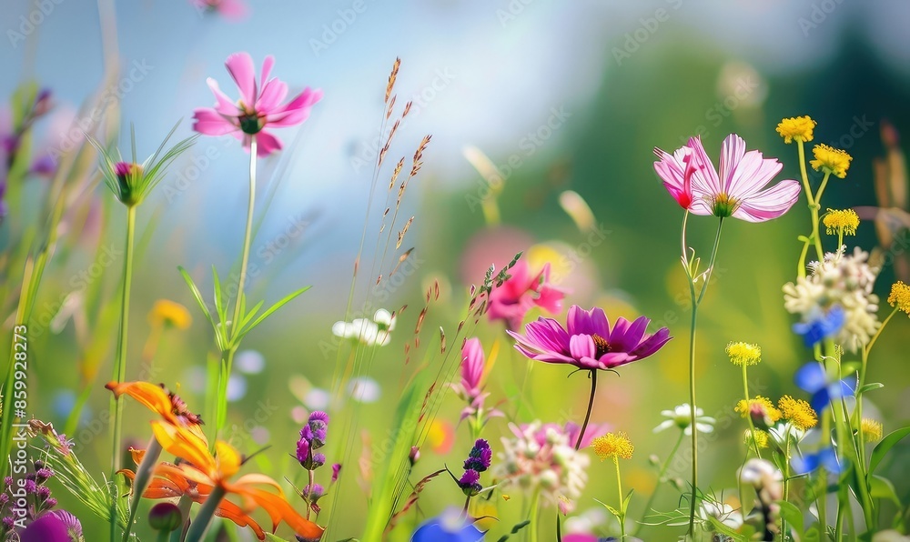 Beauty in nature. Wild flowers in full bloom during spring or summer. Beauty in nature. Wild flowers in full bloom during spring or summer.