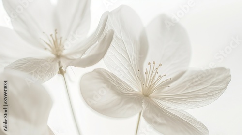 flower petals on white background giving beautiful close up petals