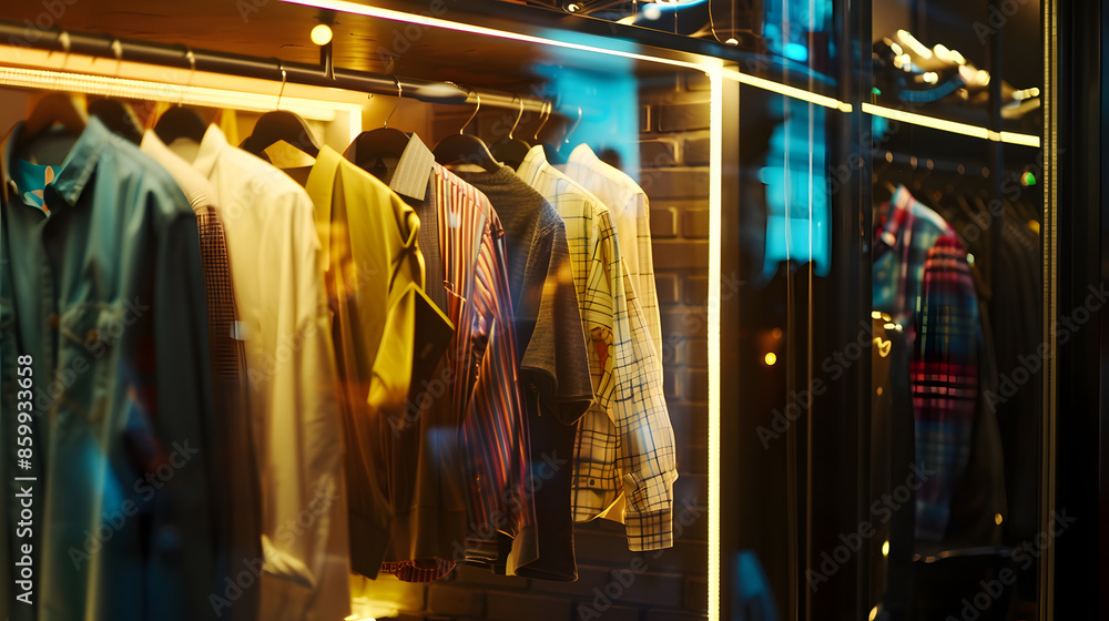 Display of a clothing store : Generative AI