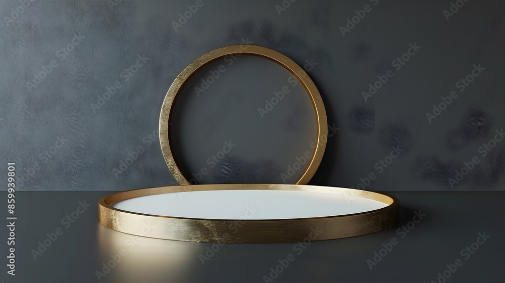 Hexagonal Raised Platform in Minimalist Studio Scene for Product Showcase or Fashion Display Hexagonal Raised Platform in Minimalist Studio Scene for Product Showcase or Fashion Display