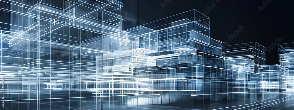 Obraz premium High-Tech Architectural Concept