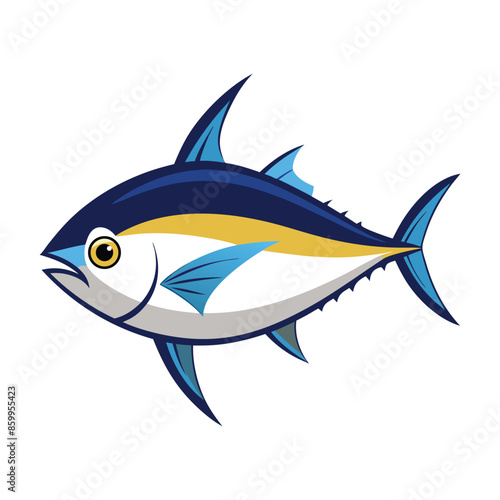 tuna fish on a white background