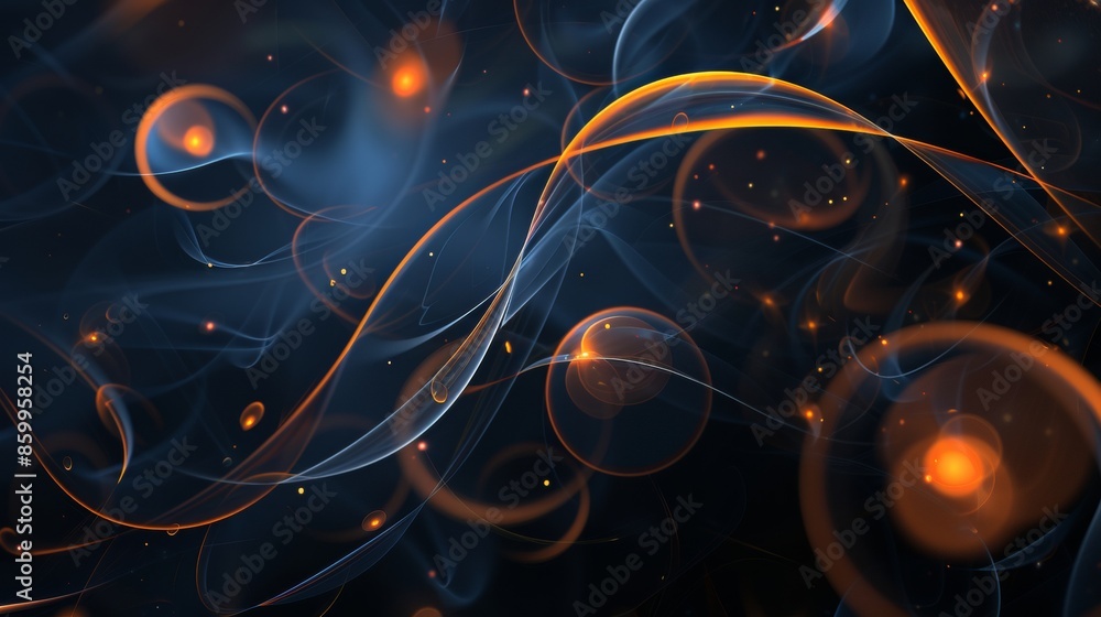 Naklejka premium blue and gold circle element