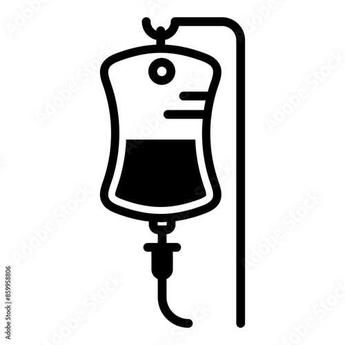 Infuse icon, iv bag icon