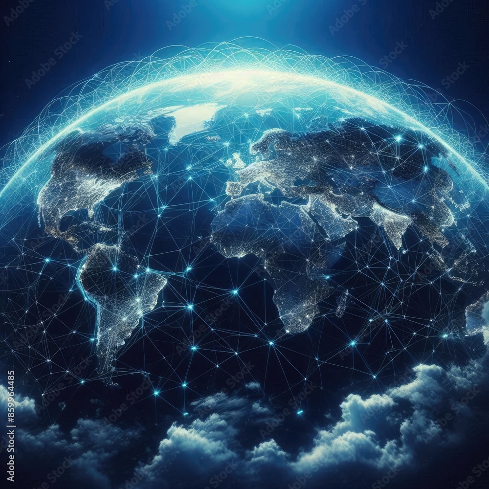 Illustration of Interconnected Countries Illustration of Interconnected Countries