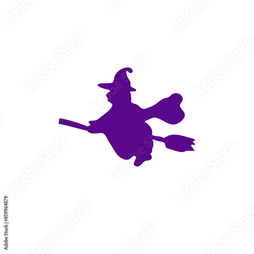 Halloween witch illustration