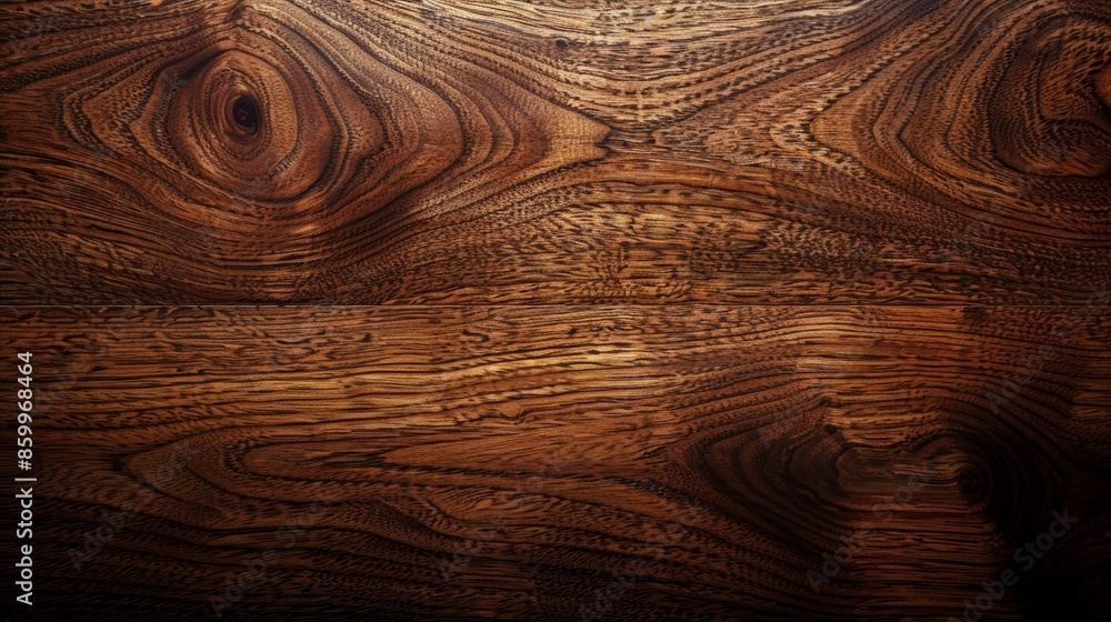 Close-up of rich brown wood grain with knots and swirls. Perfect for backgrounds or textures. Close-up of rich brown wood grain with knots and swirls. Perfect for backgrounds or textures.