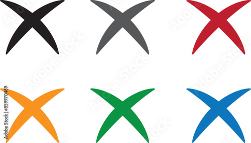Wrong mark icon set