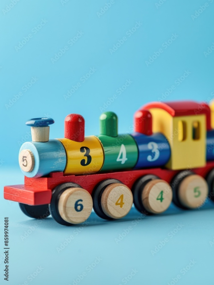 Fototapeta premium Wooden Toy Train