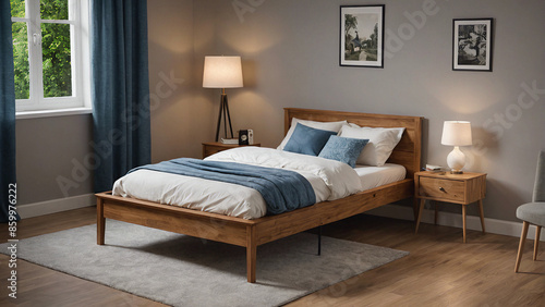 a high-end bedroom model