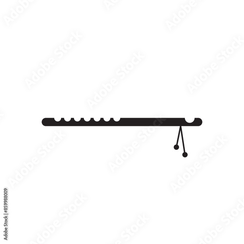 flute music icon vector eps 