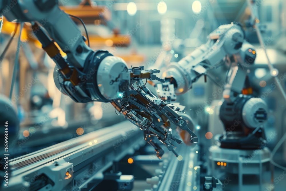 Industrial Robot Arms in Action Industrial Robot Arms in Action