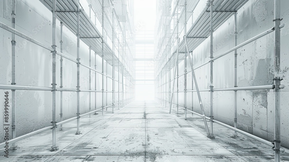 scaffolding front of view background the empty place scaffolding front of view background the empty place