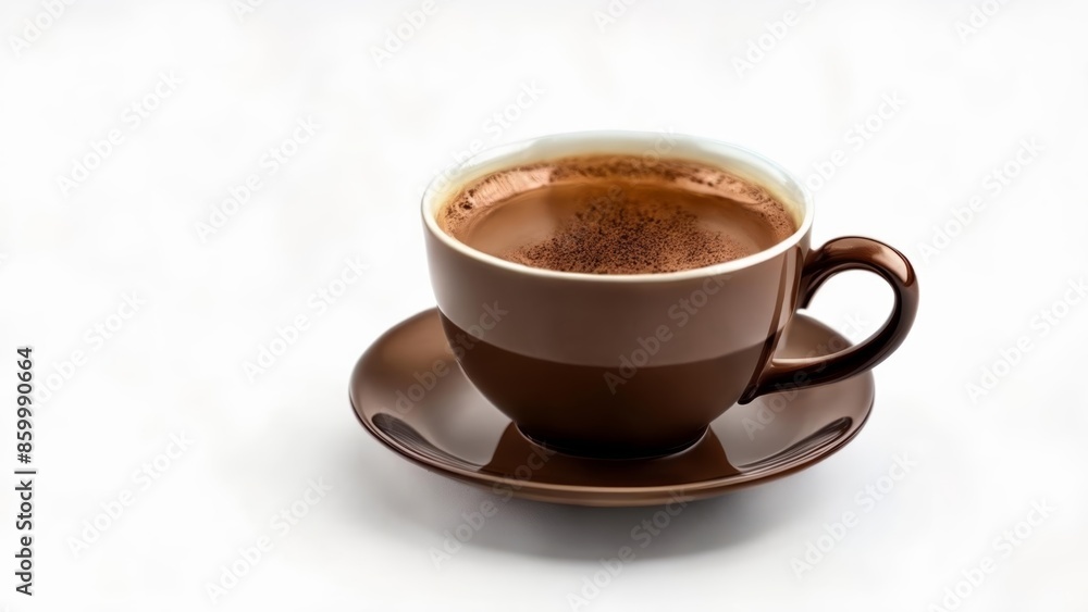 A warm cup of coffee ready to enjoy A warm cup of coffee ready to enjoy