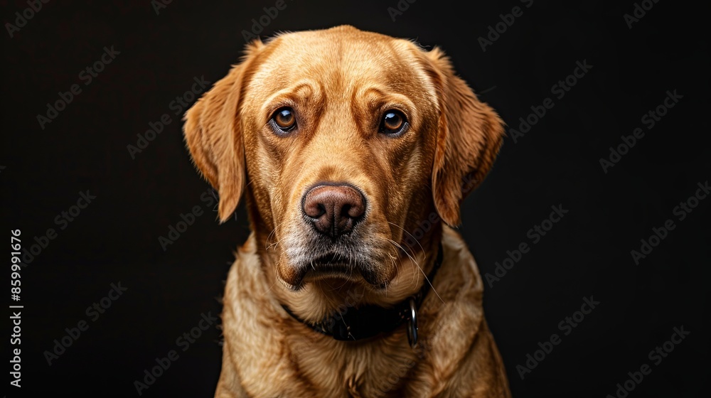 a dog with a dog collar a dog with a dog collar