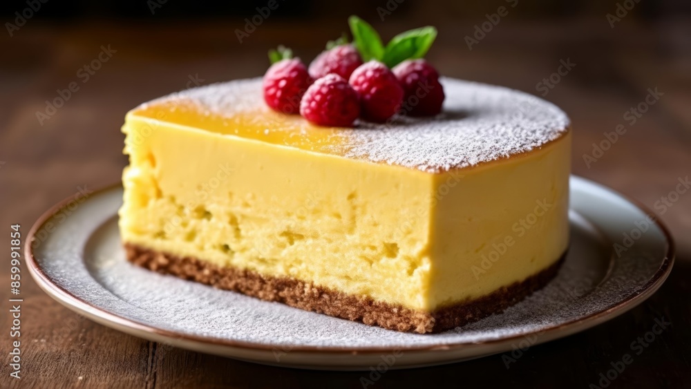 Deliciously tempting dessert ready to be savored Deliciously tempting dessert ready to be savored