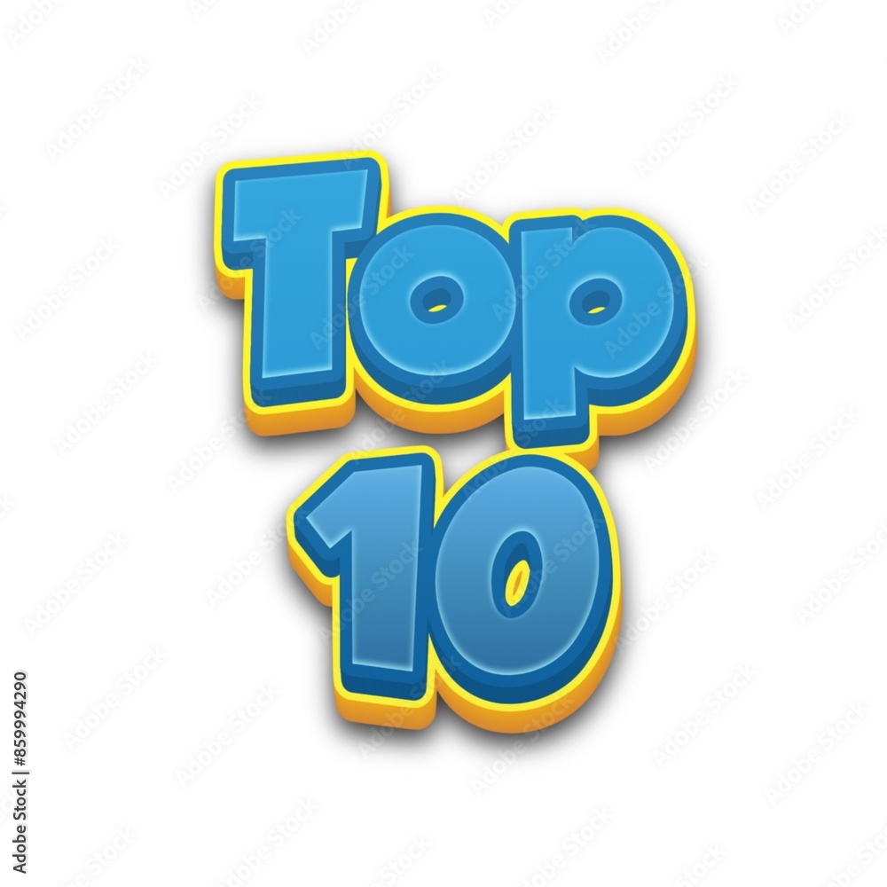 3D Top 10 poster art 3D Top 10 poster art