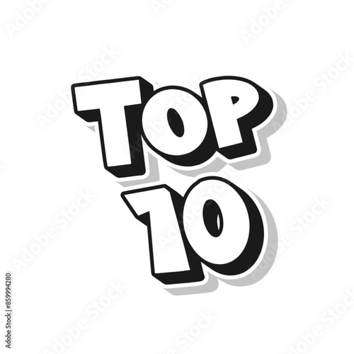 3D Top 10 poster art
