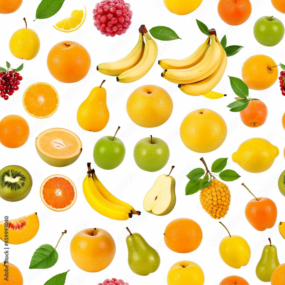 seamless background with fruits seamless background with fruits