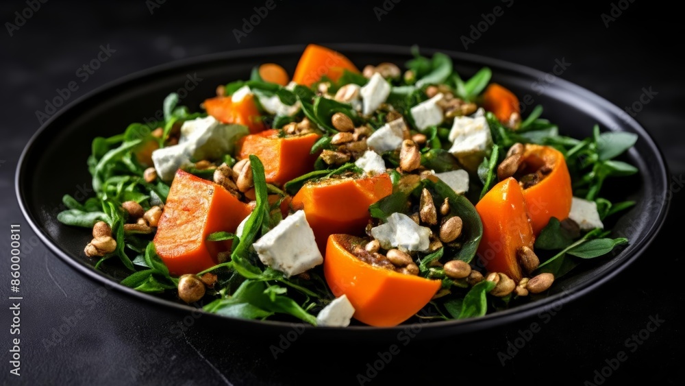 Fresh and vibrant salad ready to be savored Fresh and vibrant salad ready to be savored
