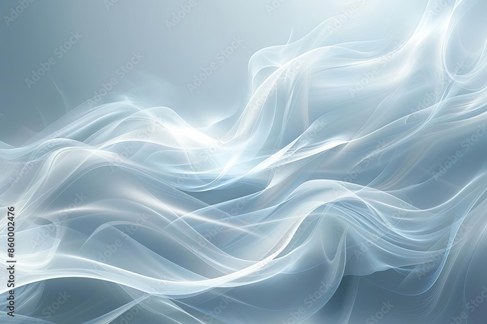 Light abstract background with flowing white waves Light abstract background with flowing white waves