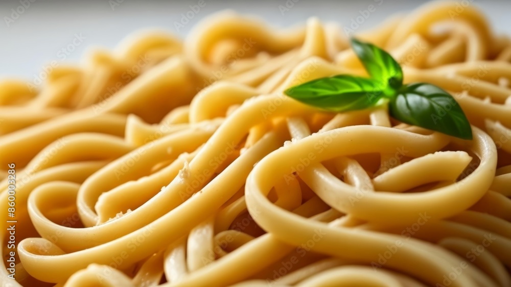 Delicious pasta dish with a touch of freshness Delicious pasta dish with a touch of freshness