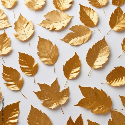autumn leaves seamless pattern