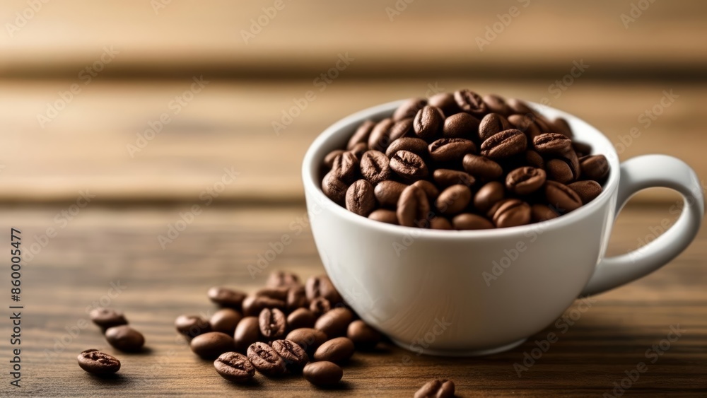 Fototapeta premium Aromatic coffee beans ready to brew