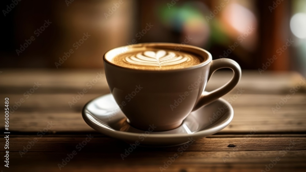 A moment of tranquility with a frothy delight A moment of tranquility with a frothy delight