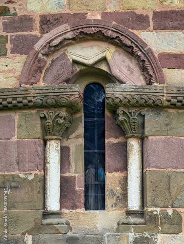 Romanesque church of San Esteban de Aramil, also known as San Esteban de los Caballeros, 12th century, Siero, Asturias, Spain photo