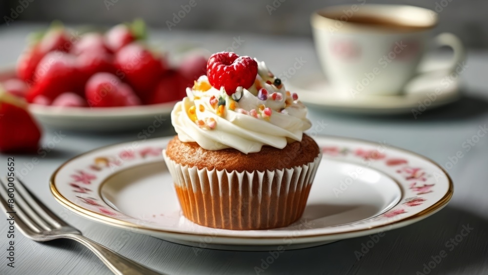 Deliciously tempting dessert ready to be savored Deliciously tempting dessert ready to be savored
