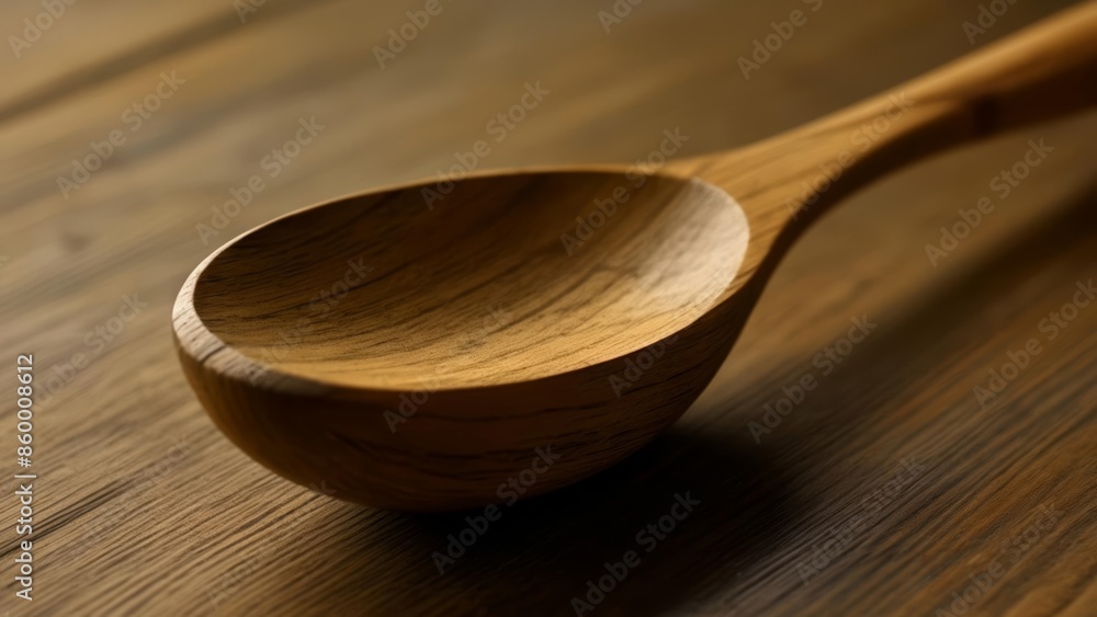  Warm rustic charm on a wooden spoon