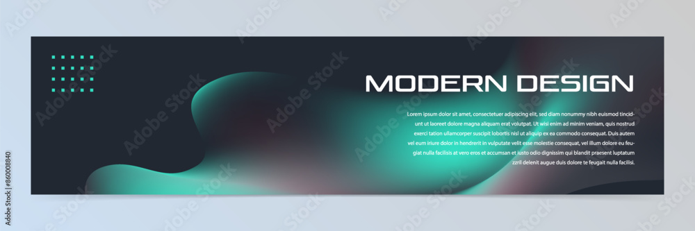 Obraz premium Modern abstract technology banner template