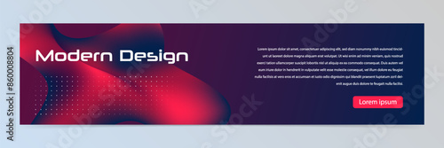 Modern abstract technology banner template
