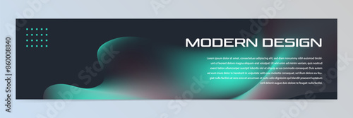 Modern abstract technology banner template