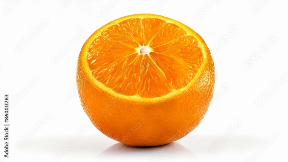 Fototapeta premium Freshly cut juicy orange slice