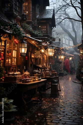 Christmas market in the old town of Wernigerode, Germany © Iman