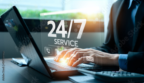 Foto Customer service, nonstop service concept