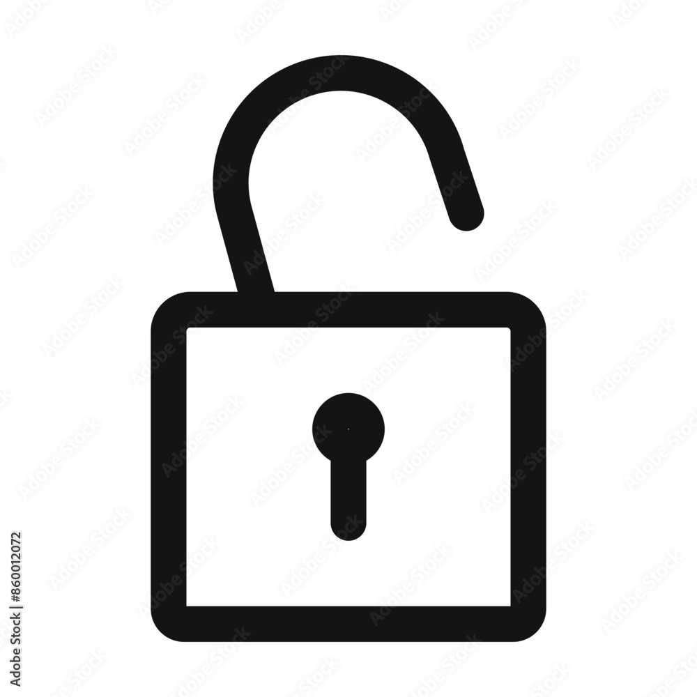 Unlock Icon Ideal for Access and Security Unlock Icon Ideal for Access and Security